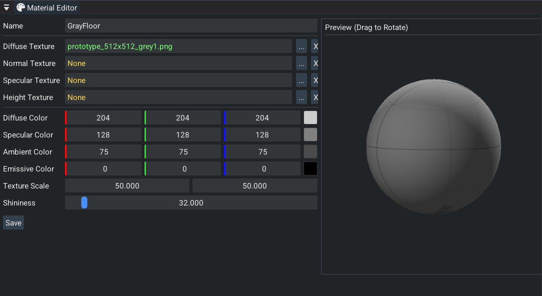 Material Editor